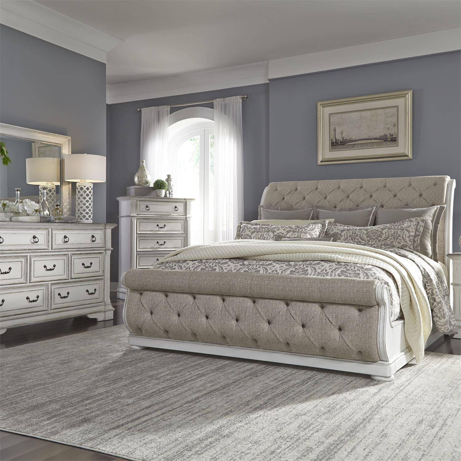 Buy Liberty Furniture Abbey Park (520BR) Sleigh Bedroom Set California King Sleigh Bedroom Set
