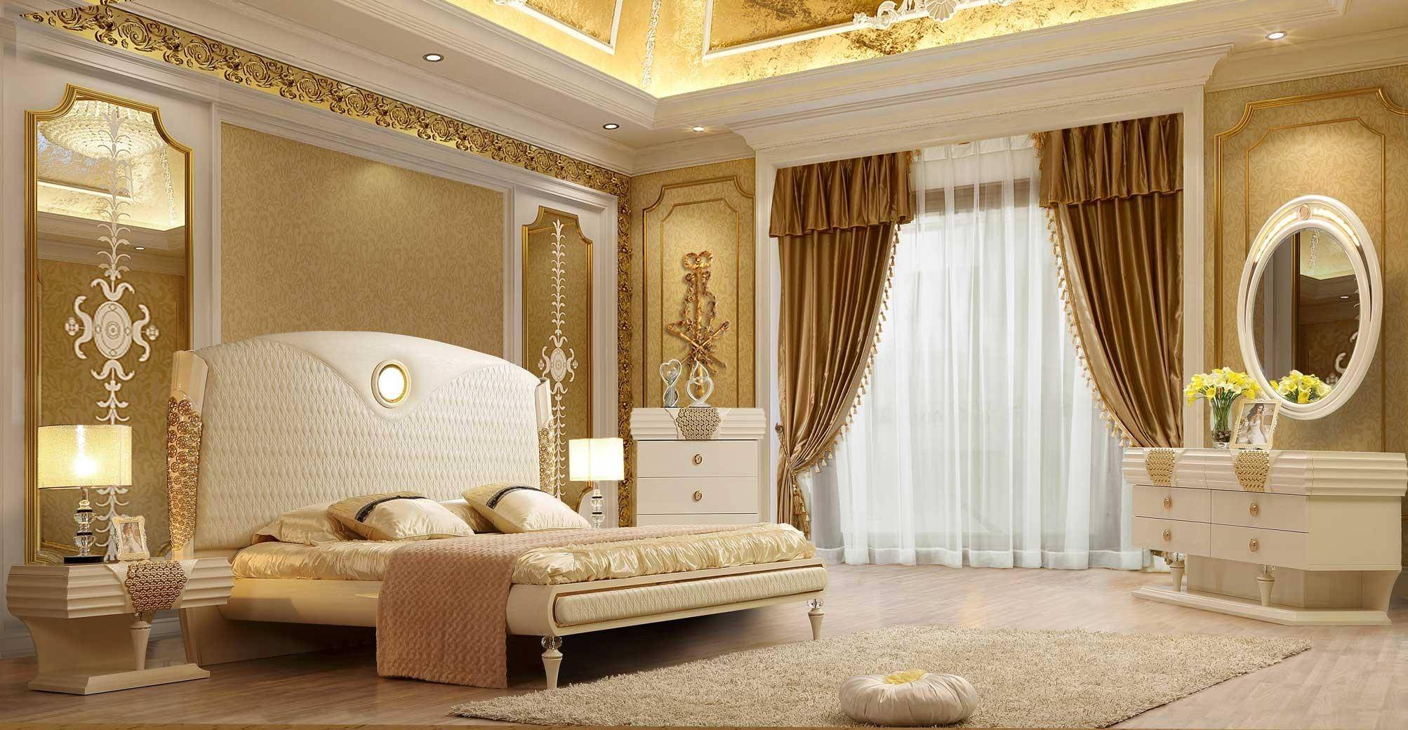 Hd 901 King Sleigh Bedroom Set, Luxury King Bedroom Furniture