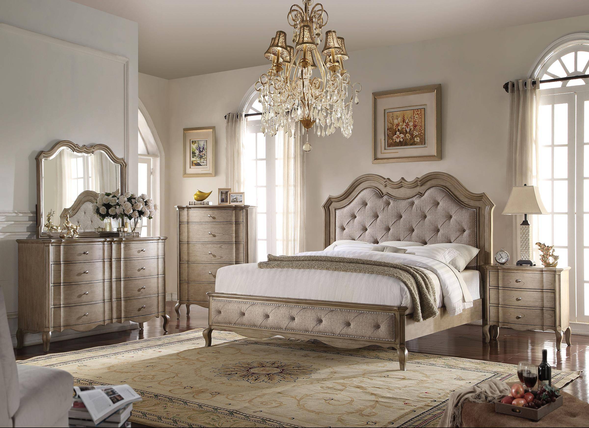 Taupe And Beige Bedroom