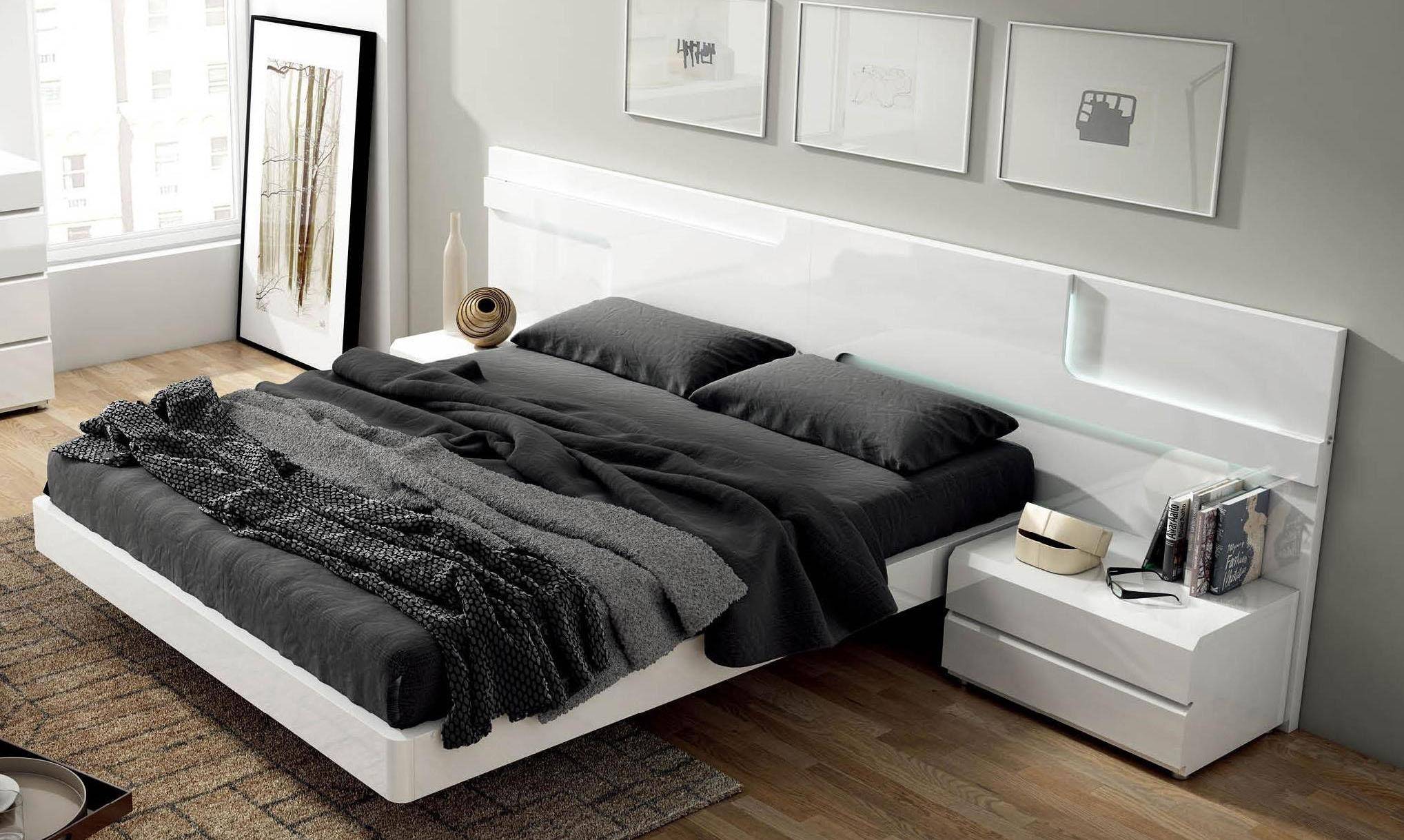 Esf Sara King Platform Bedroom Set, Modern King Bed