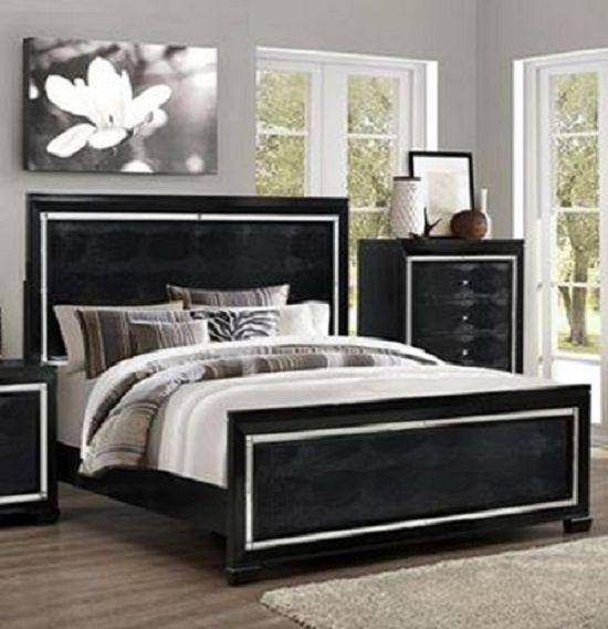 Crown Mark Rb7200 Aria King, Contemporary King Size Bedroom Sets