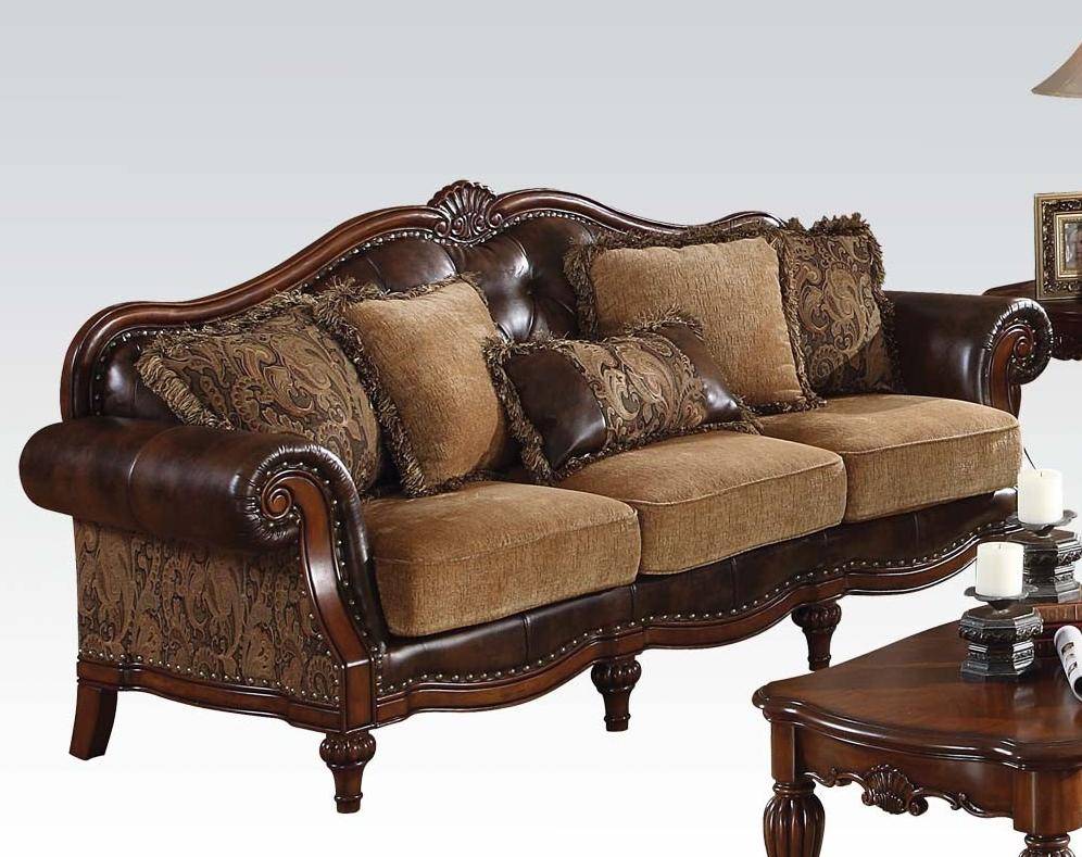 Astoria Grand Mccauley Sofa In, Cherry Brown Leather Sofa