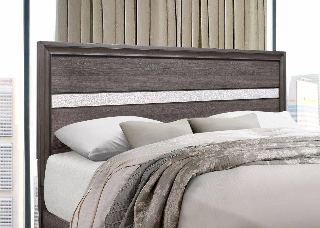 Global Furniture Seville King, Grey King Bedroom Set With Storage