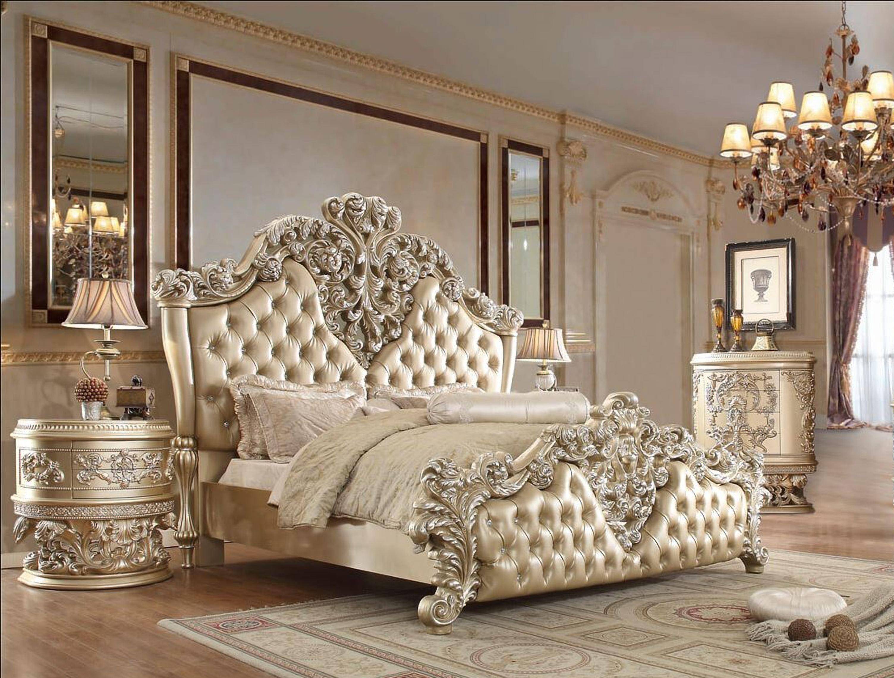 Hd 8022 King Sleigh Bedroom Set, Luxury King Bedroom Suites