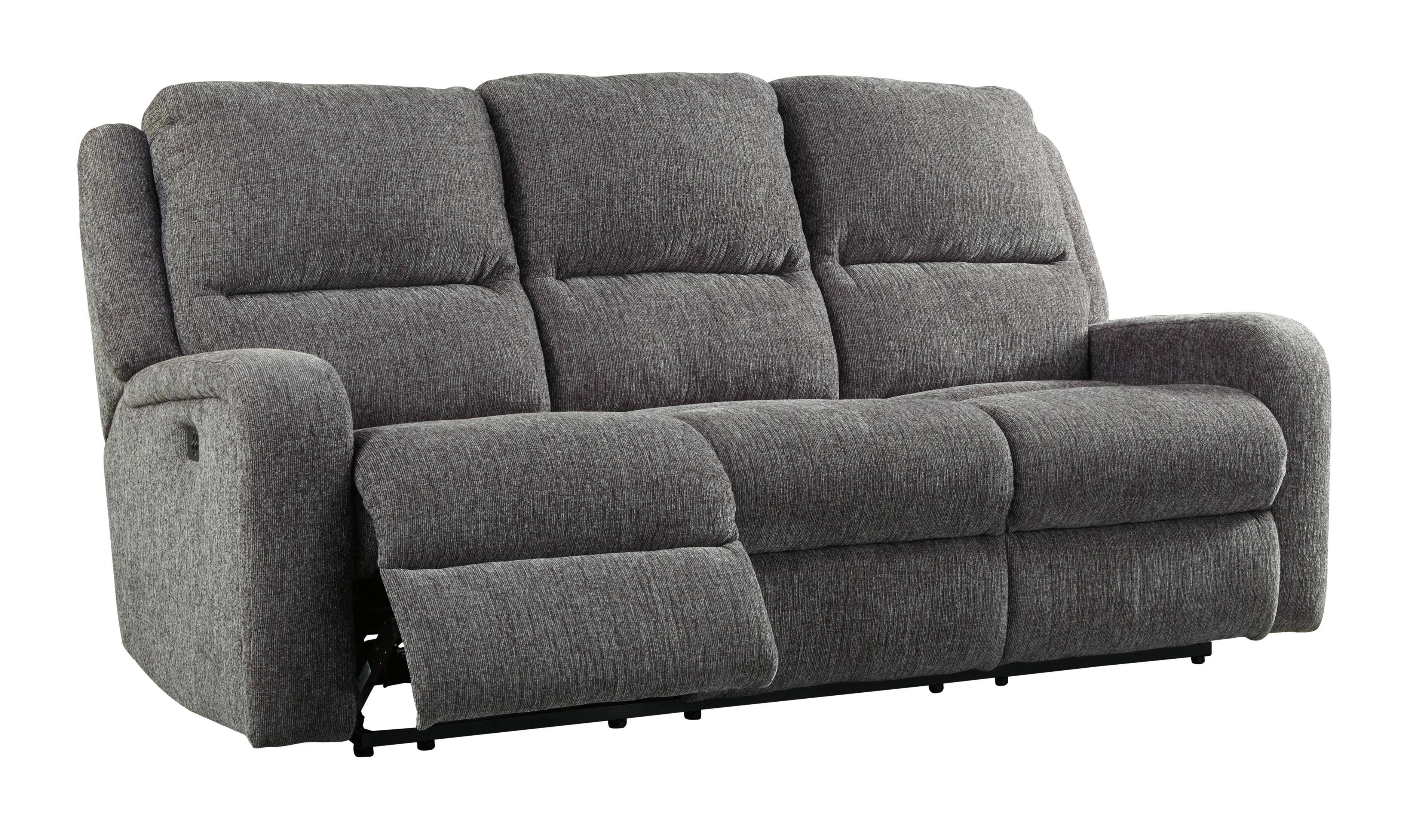 Buy Ashley Krismen Reclining Sofa in Charcoal, Fabric online