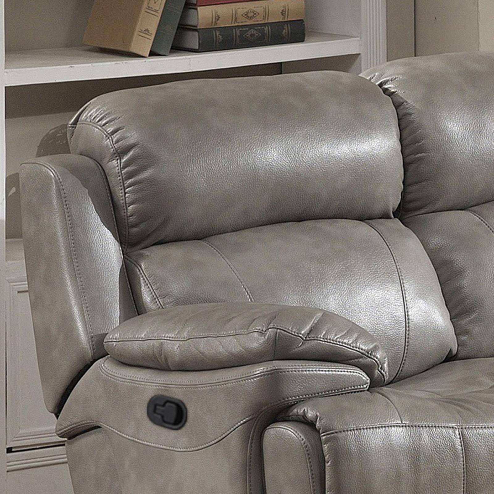 Ac Pacific Estella Reclining Set 3, Leather Couch Recliner Set