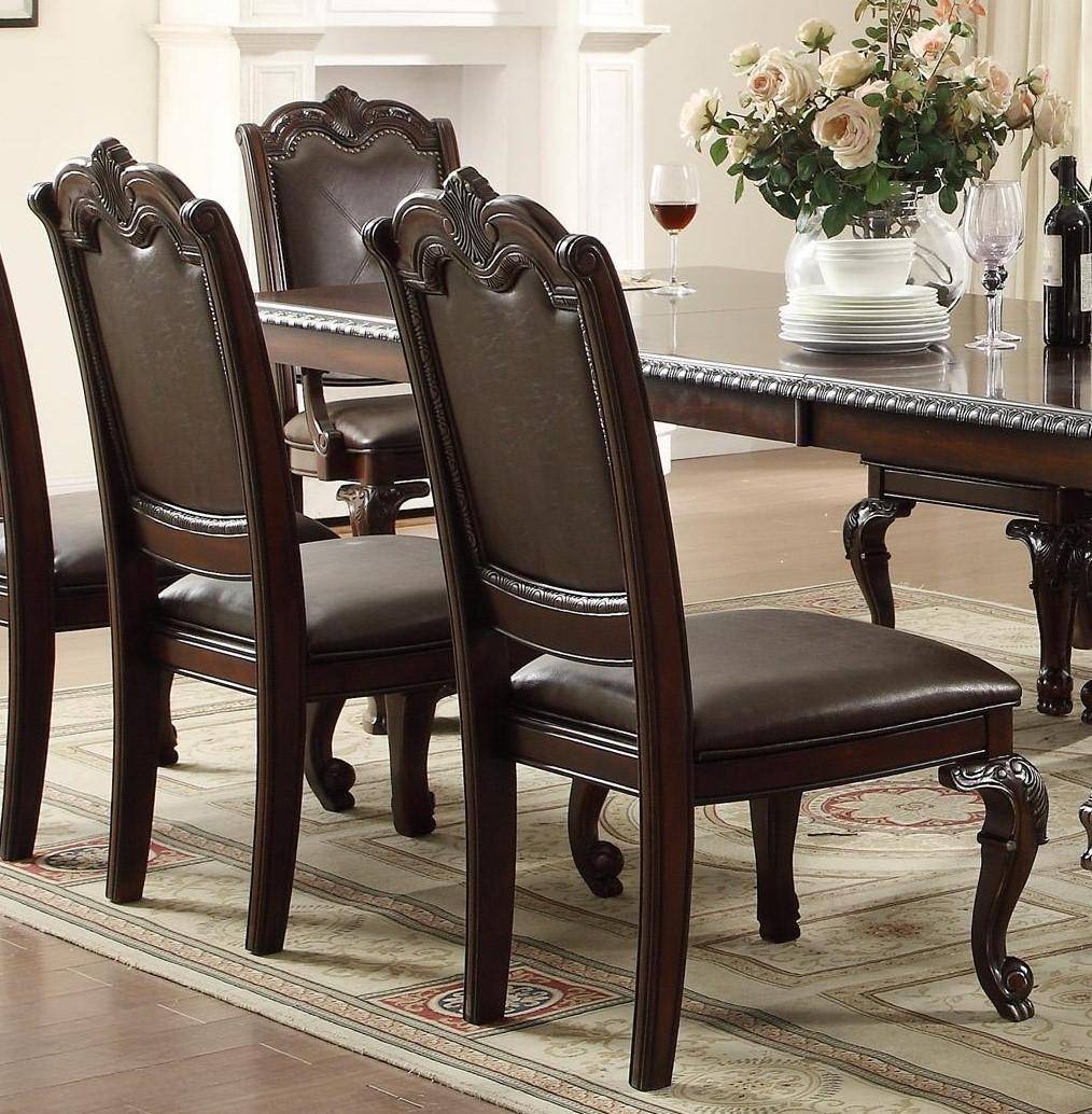 Crown Mark D2150 Kiera Dining Sets, Dining Table Set Leather Chairs