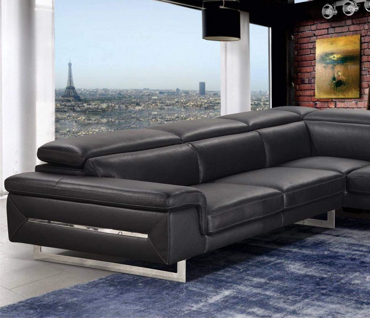 Vig Accenti Italia Lazio Sectional Sofa, Modern Italian Leather Sectional