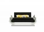     
Contemporary, Modern Modrest Infinity Platform Bed in Leather Match
